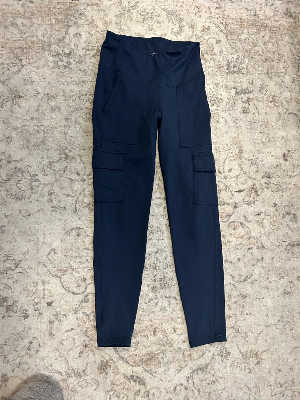 Women's Navy Cargo Leggings